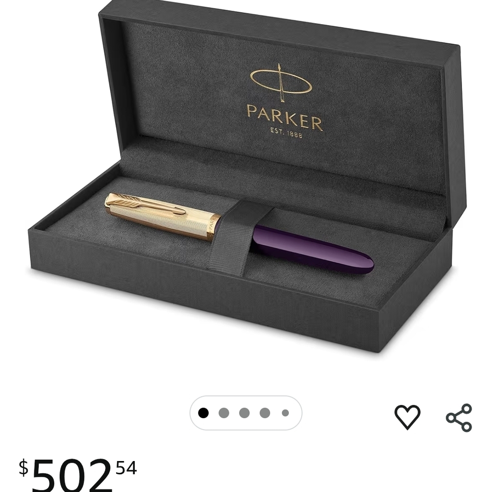 Parker 18k Nib And Laban Fountain Pen